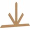 Ekena Millwork Saratoga Timber Gable Bracket, Western Red Cedar, 96"W x 56"H x 1 1/2"D x 5 1/2"F, 14/12 Pitch GBW096X56X0206SAR00SWR - alternate 2